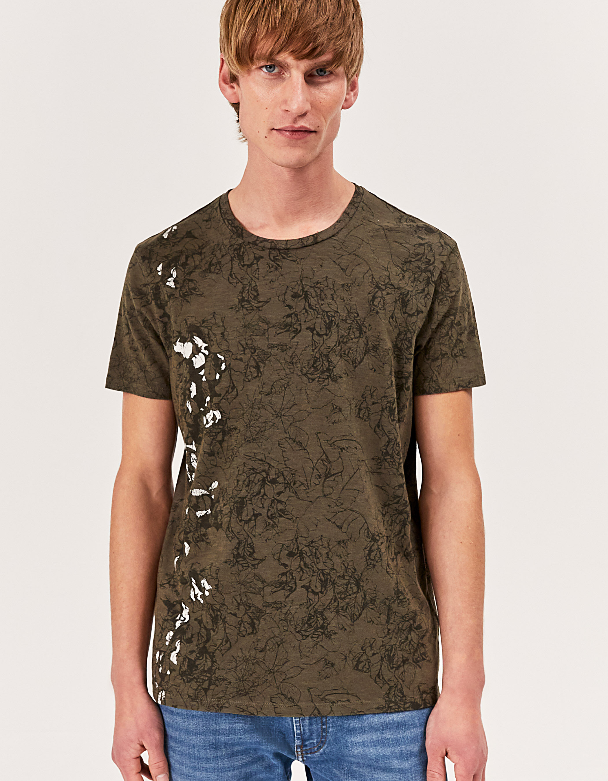 Kaki sales t shirt