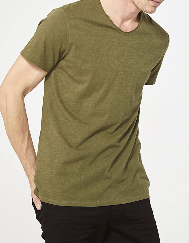 Camiseta caqui hombre-2