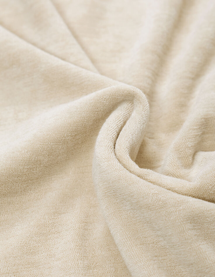 Sweat beige coton bio en éponge Homme-7