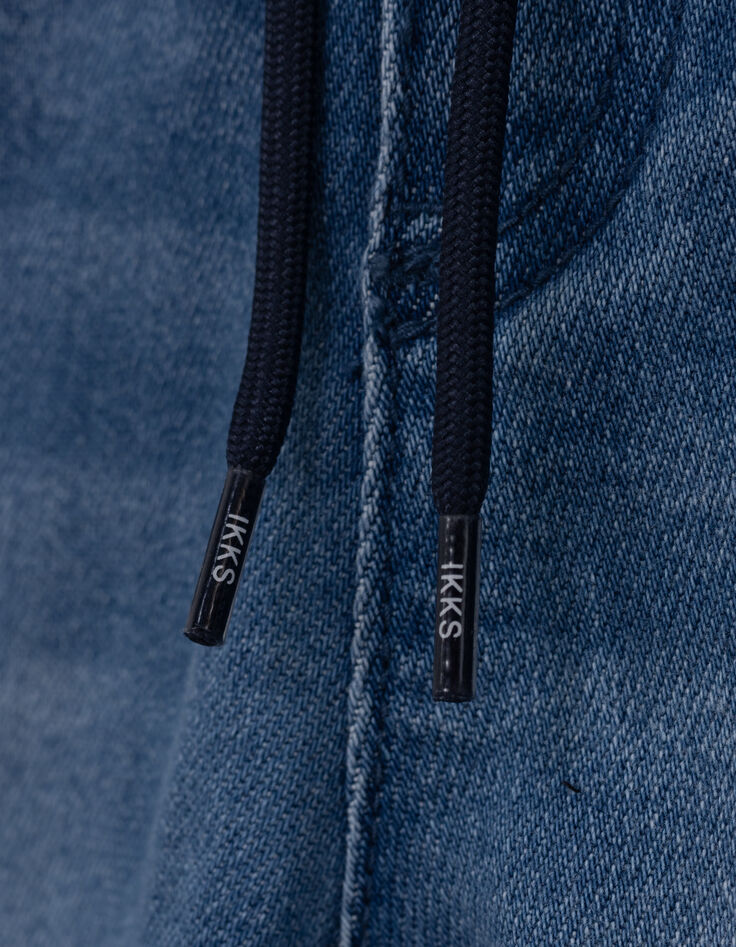 LOOSE blauwe denim ultrabestendige jogger voor jongens-5