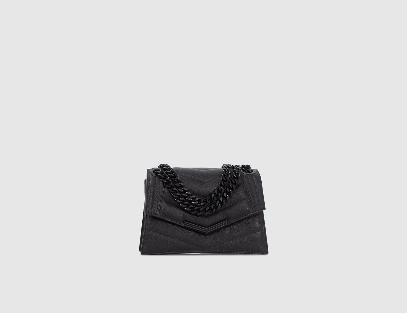Women’s black caviar leather THE 1 bag Size S - IKKS-1