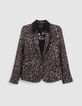 Women’s grey recycled leopard rock print jacket-1