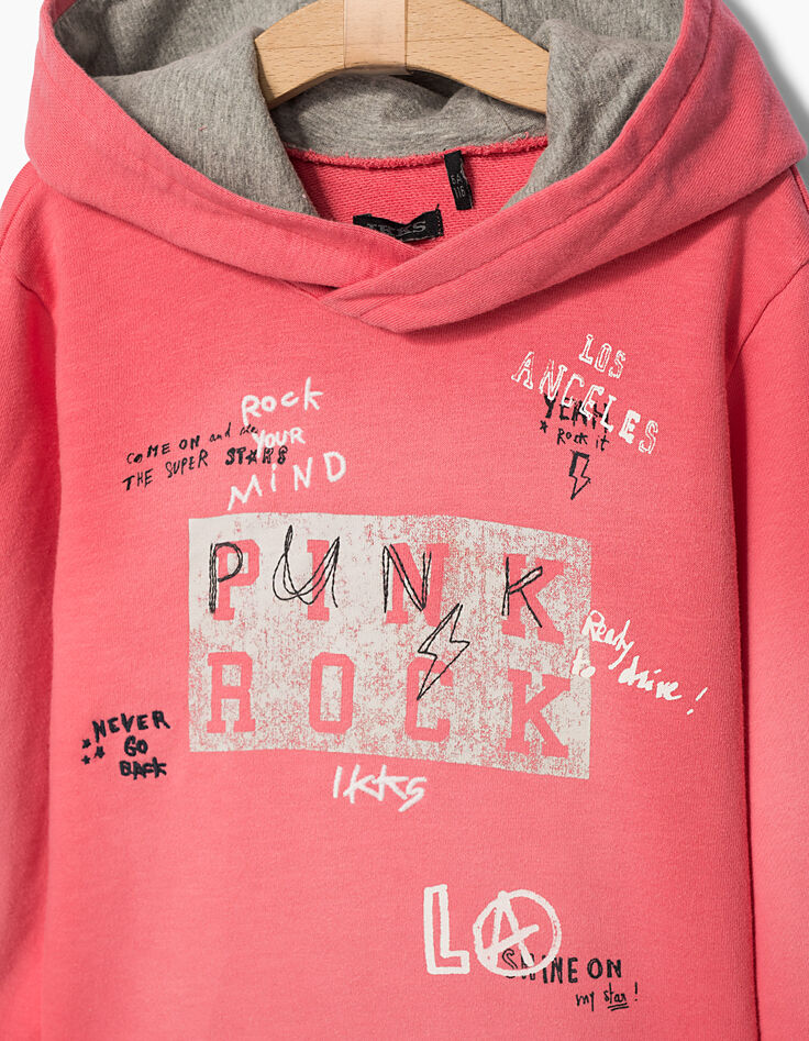 Boys’ medium pink punk rock sweatshirt-2