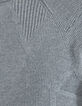 Pull gris chiné tricot 3D Homme-6