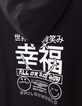 Girls’ black hoodie with white embroidered SMILEYWORLD image-6