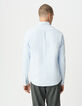 Chemise regular bleu ciel coton bio Homme-3