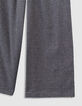 Girls’ navy gingham trousers with ruffles-4