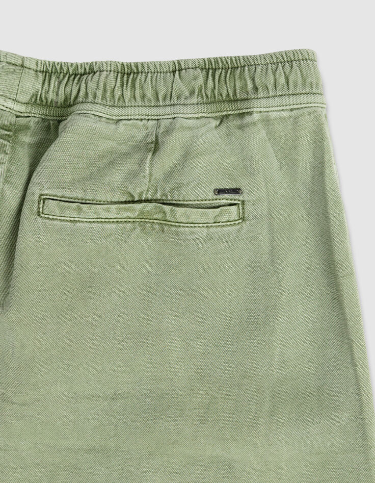 Jogpant comfort vert taille &eacute;lastiqu&eacute;e Homme-9