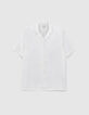 Chemise REGULAR blanc cassé armurée Homme-5