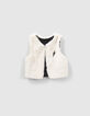 Girls&rsquo; 2-in-1 minimalist print dress with gilet-4