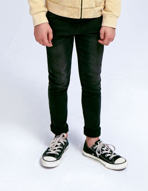 Boys’ slim black trousers 
