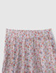Lila Mädchenshorts mit Flower-Power-Print-2