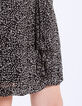 Jupe droite crêpe de viscose imprimé minimaliste-4