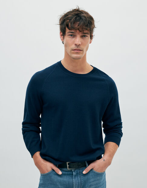 Pull marine tricot DRY FAST Homme