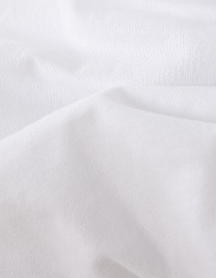 T-shirt blanc coton bio visuel ancre et serpent Homme - IKKS