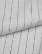 Pantalon de tailleur cigarette beige rayures tennis Femme-7