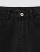 Black used skinny flare jeans meisjes-3