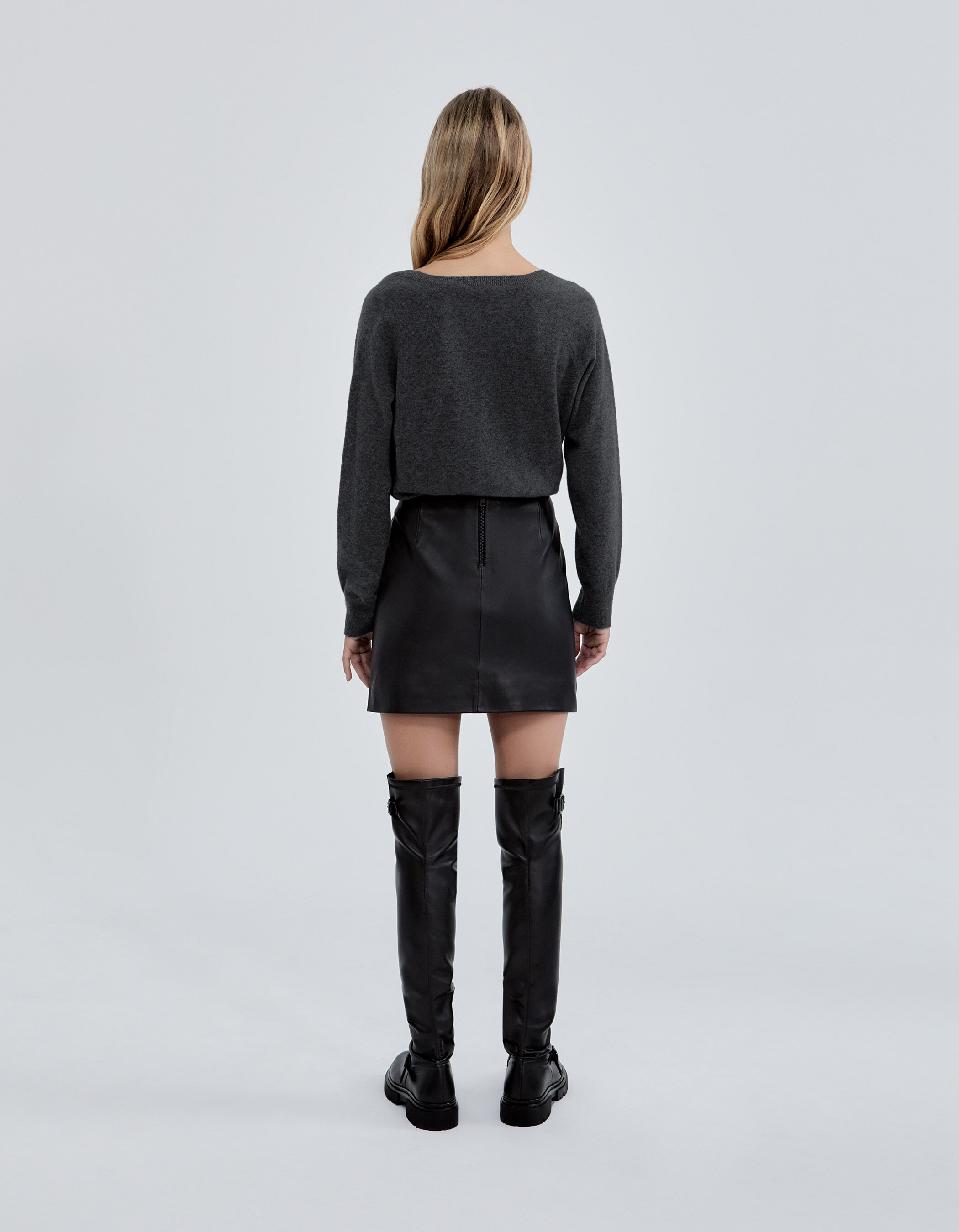 Jupe ikks on sale cuir