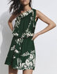 Pure Edition – Women’s green Jungle Vibe print dress-2