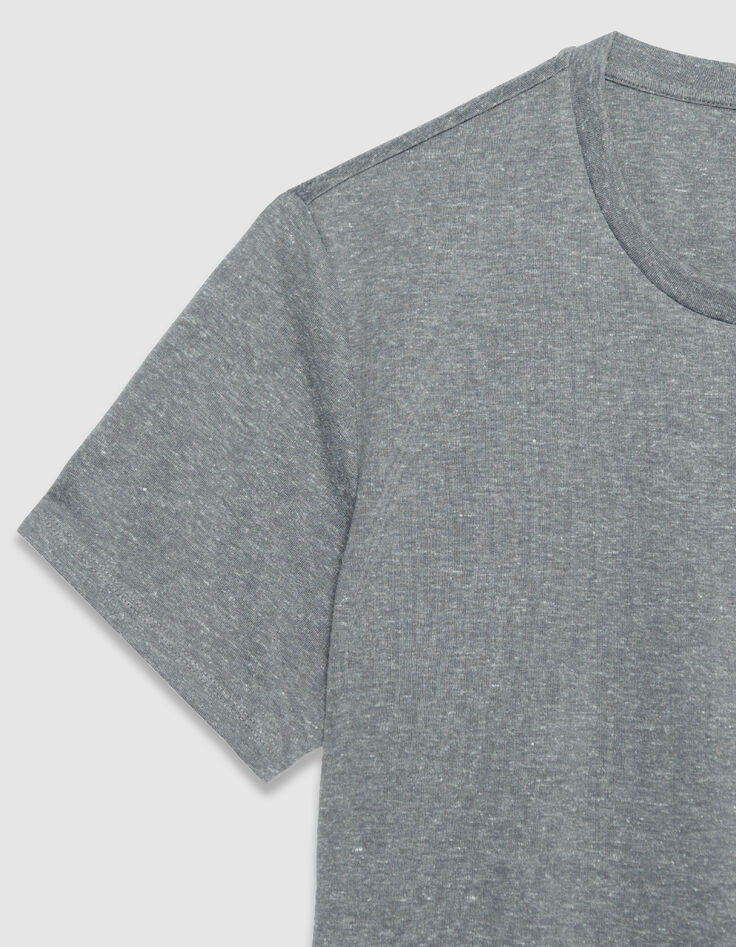 Graues DRY FAST T-Shirt Rundhalsausschnitt-8