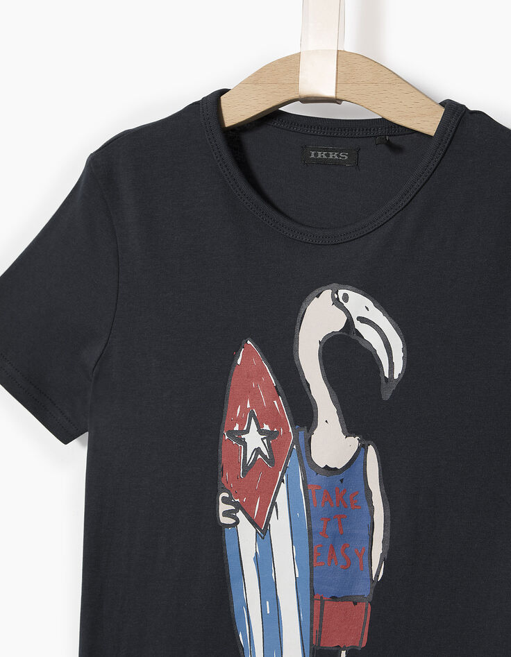 Tee-shirt bleu gar&ccedil;on -4