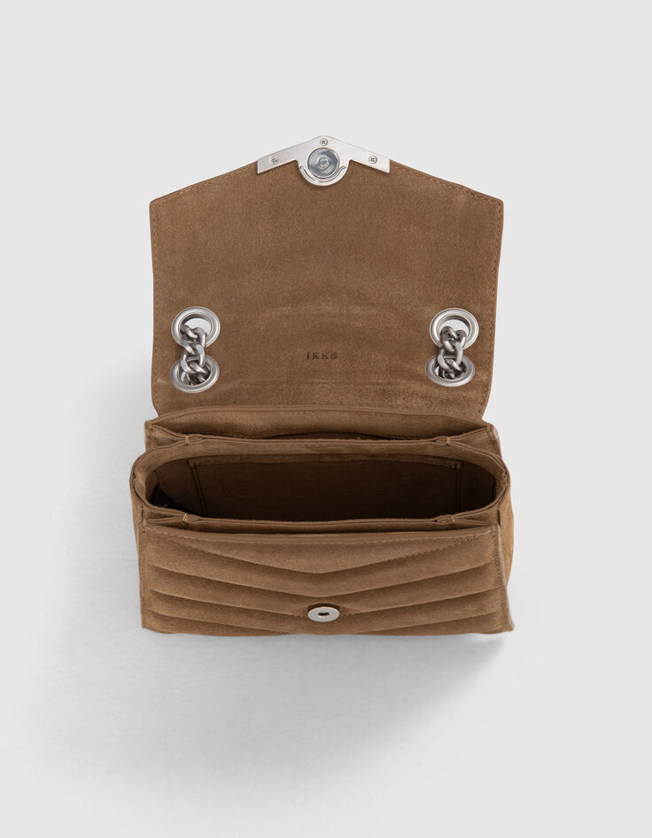 Sac THE 1. SEASONALS sable cuir matelassé Taille S Femme-7 Sac THE 1. SEASONALS sable cuir matelassé Taille S Femme-7