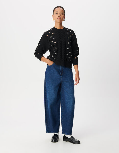 Jean barrel bleu Emily Femme - IKKS