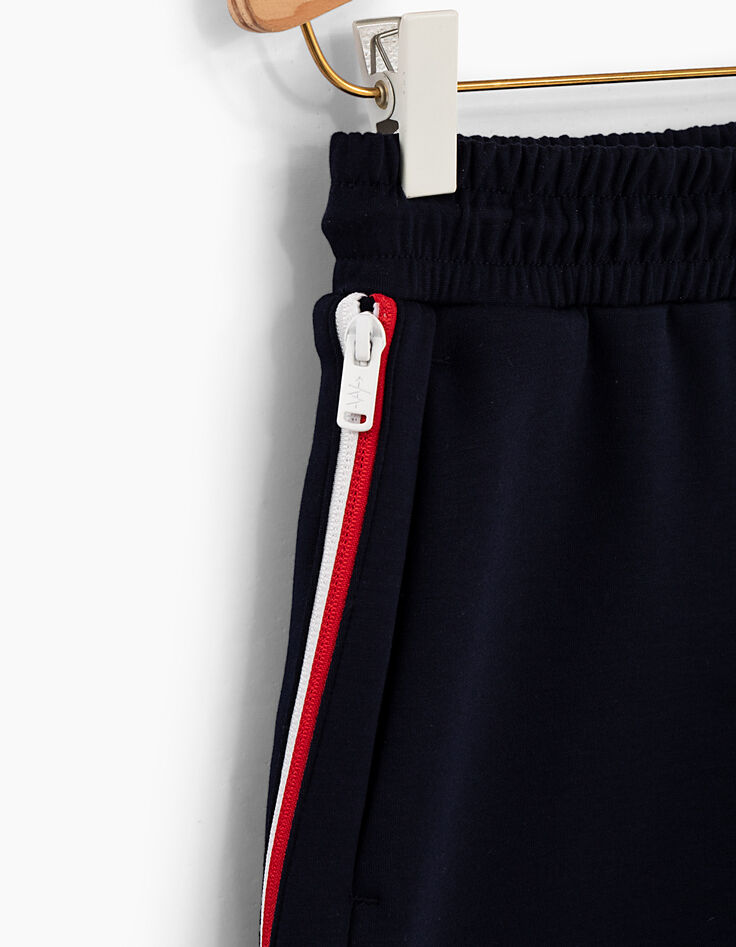 Bermuda navy à poche zippé côté garçon -3 Bermuda navy à poche zippé côté garçon -3