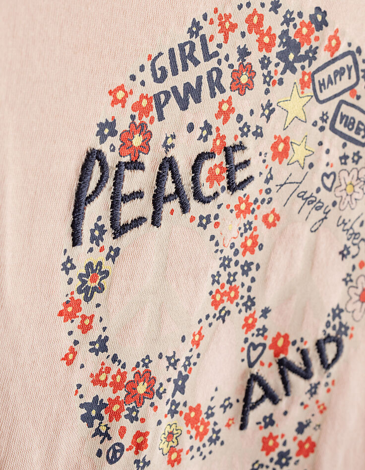 Camiseta Collector rosa The Hippie niña-4