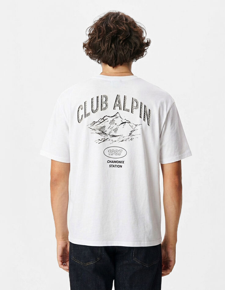 ABSOLUTE DRY Herren T-Shirt in wei&szlig;er Bergoptik-3