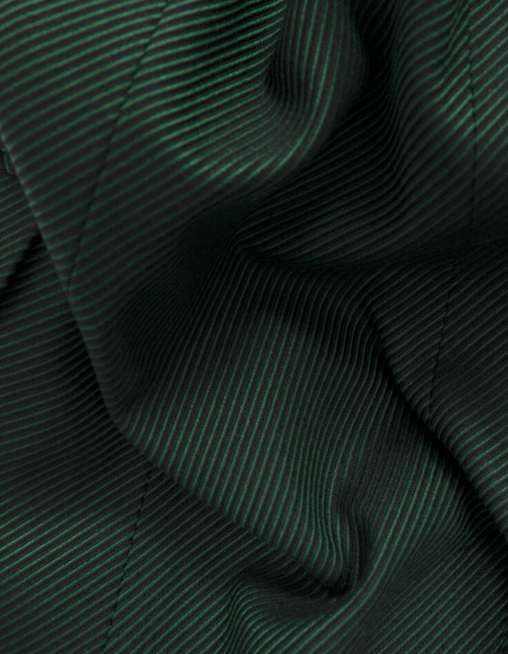 Women's emerald pinstripe suit jacket-8