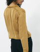 Women’s yellow beaded cupro shirt-3
