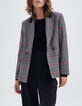 Women’s black houndstooth suit jacket-2