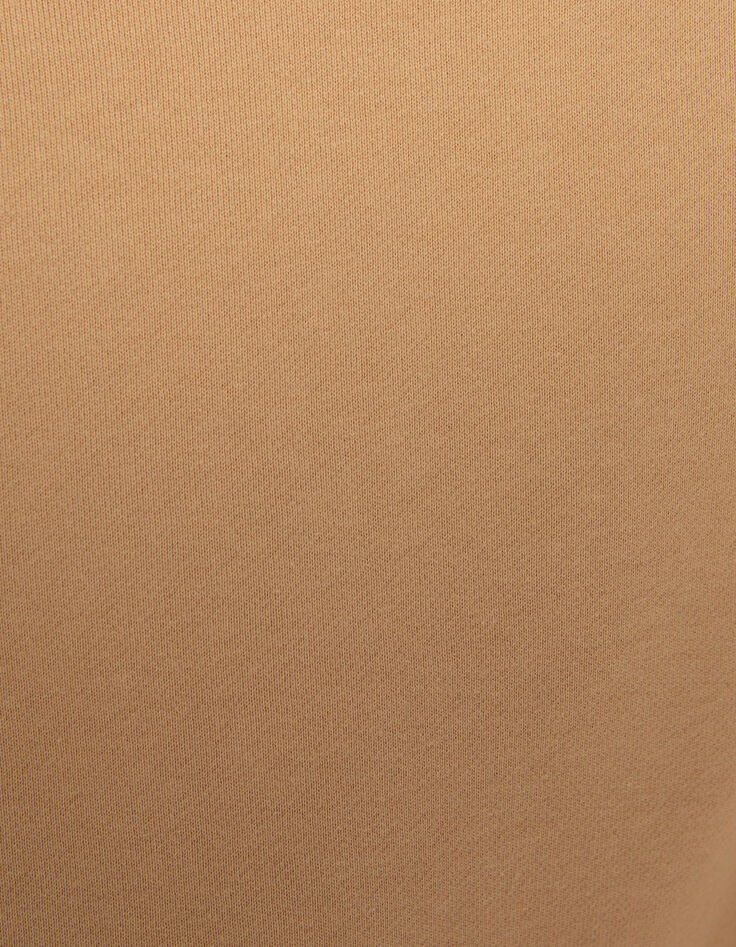 Sudadera beige felpa mensaje relieve espalda niño-7