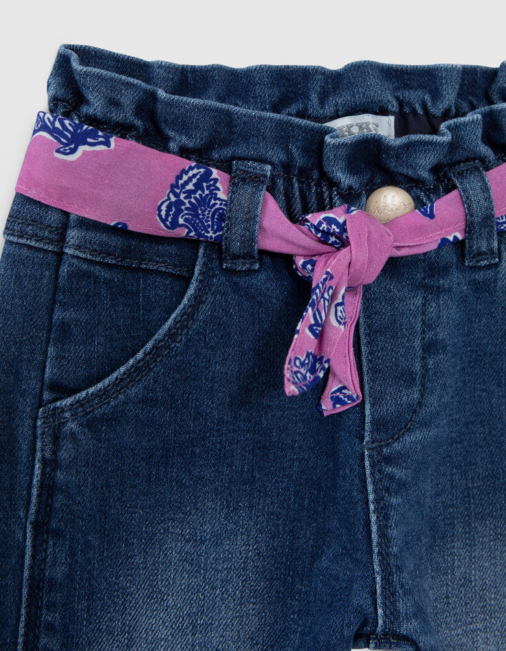Blaue Jeans mit Halstuchg&uuml;rtel f&uuml;r Babym&auml;dchen-7