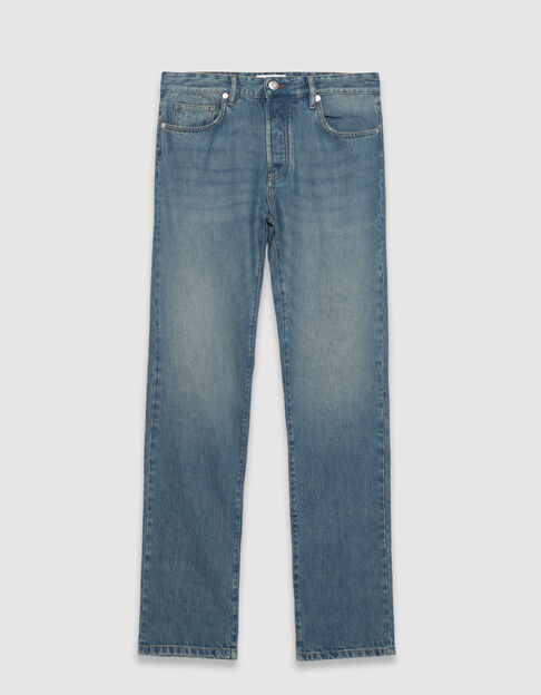 Jean droit bleu délavé Serge Homme - IKKS