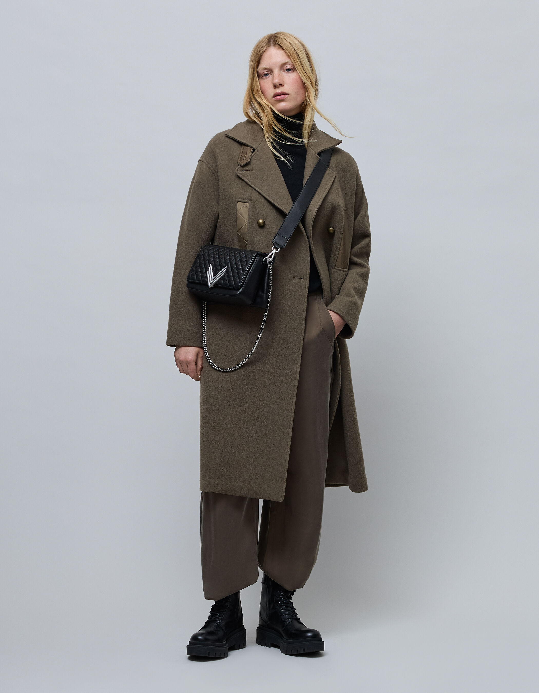 Manteau kaki ikks 2025