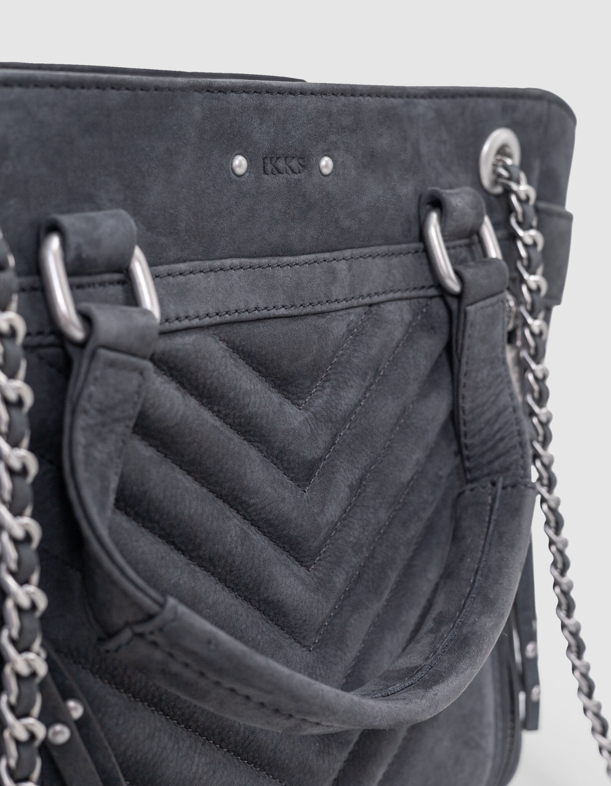 Sac cuir gris femme cheap