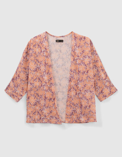 Parma Mädchen-Kimono, psychedelischer Blumenprint - IKKS