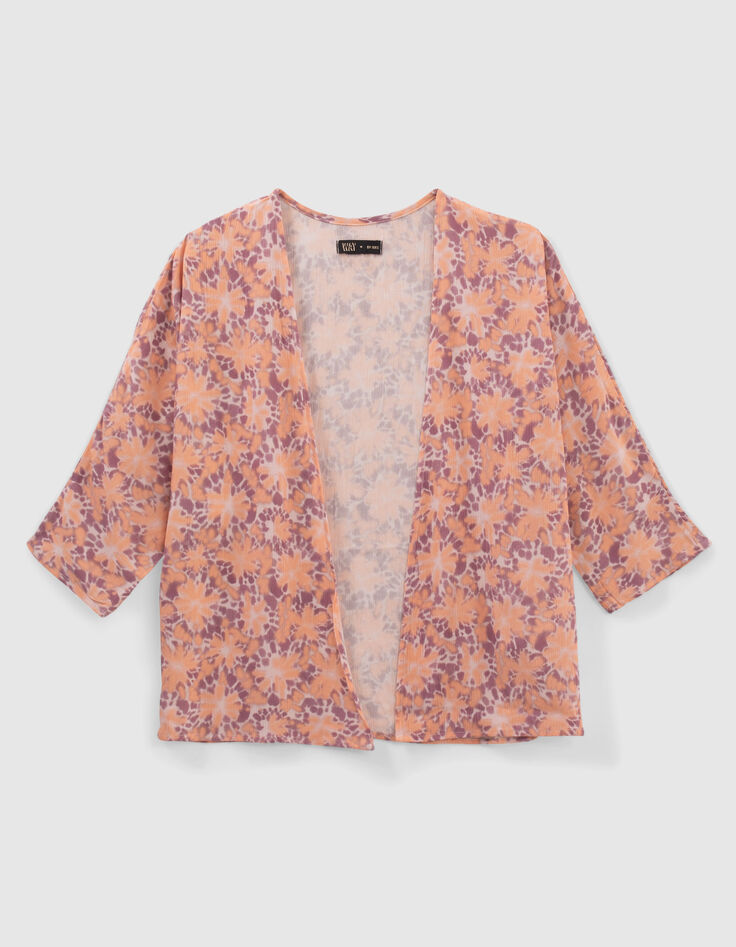 Parma Mädchen-Kimono, psychedelischer Blumenprint-1
