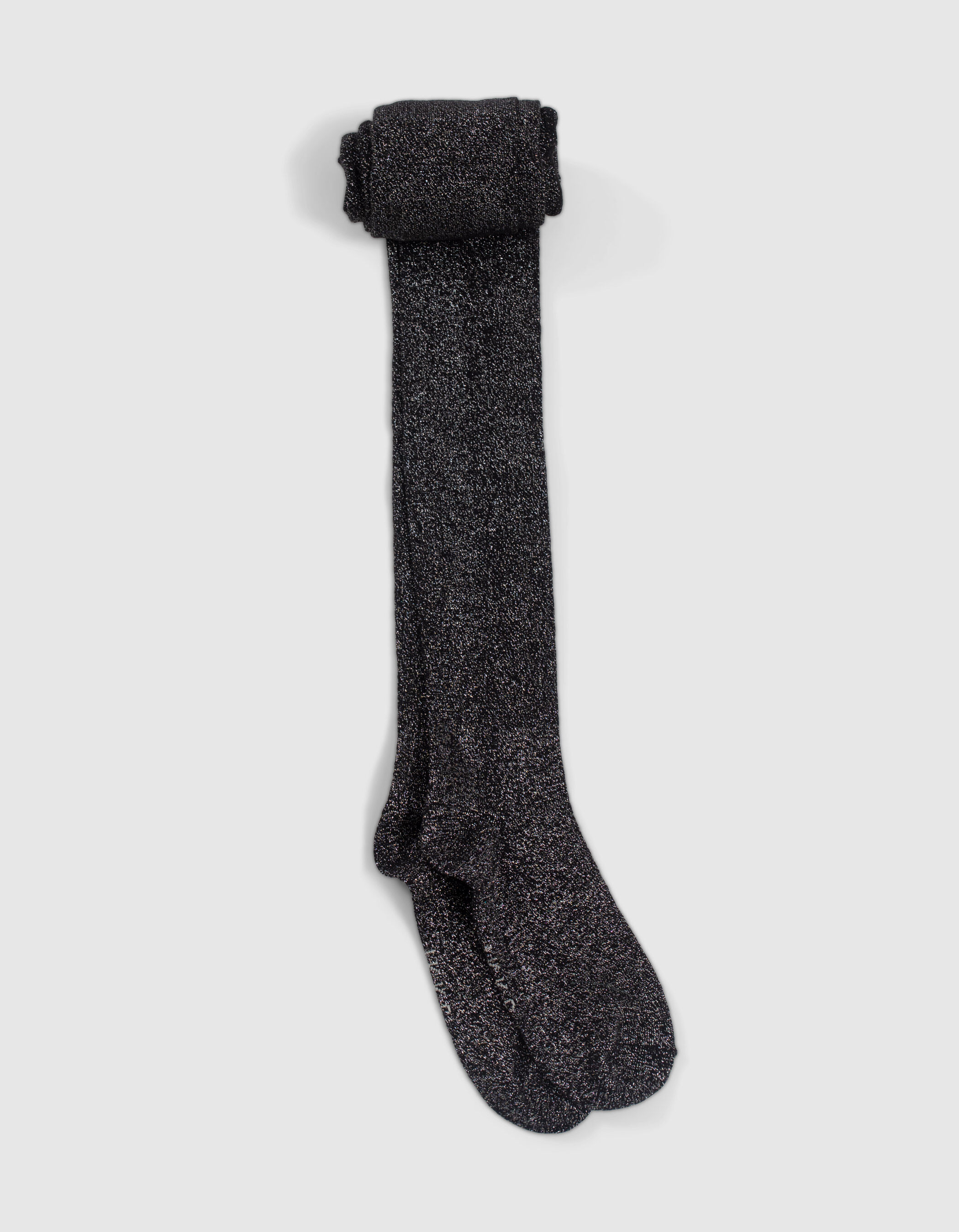 Collants noirs paillet s tricot fille