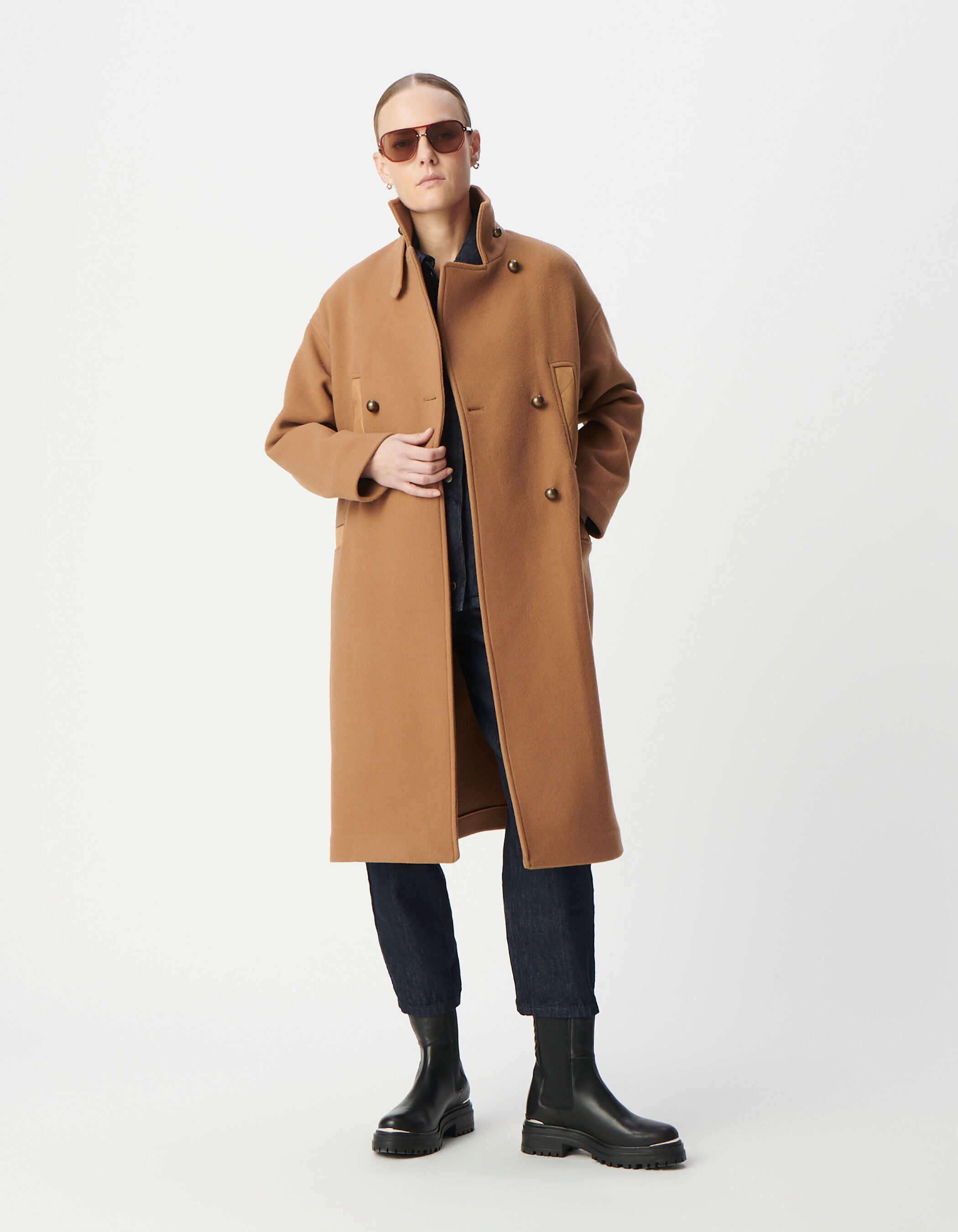 Womens camel peacoat outlet
