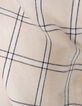 Girls’ ecru and black check shirt-8