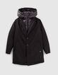 Manteau noir parmenture doudoune garçon-2