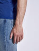 Blaues Herren-T-Shirt-3