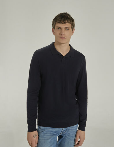 Polo azul marino modal Hombre - IKKS