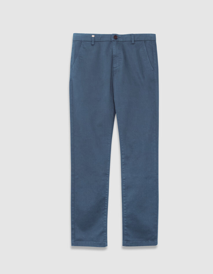 Grijze slim-fit chino herenbroek-2