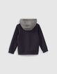 Sweat sport gris avec dos noir garçon-3