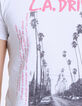 Camiseta blanca con foto palmeras L.A DRIVE Hombre-2