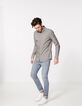 Chemise SLIM noire à motif moucharabieh Homme-6